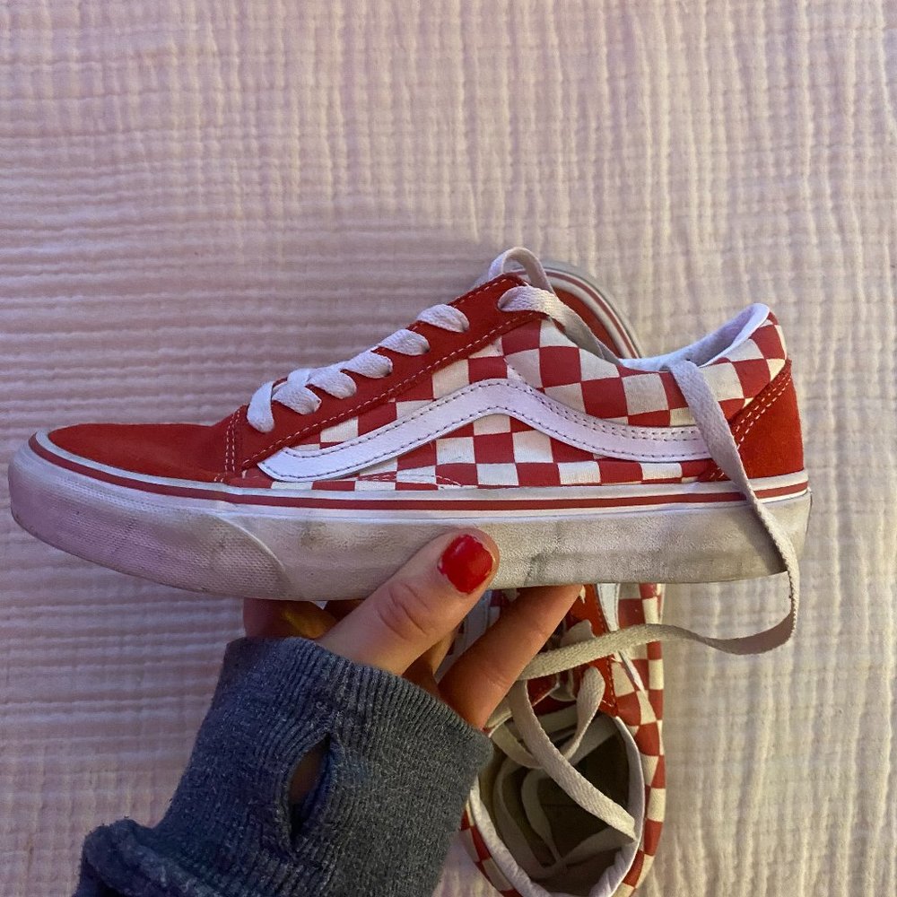 Red and White Checkered Vans